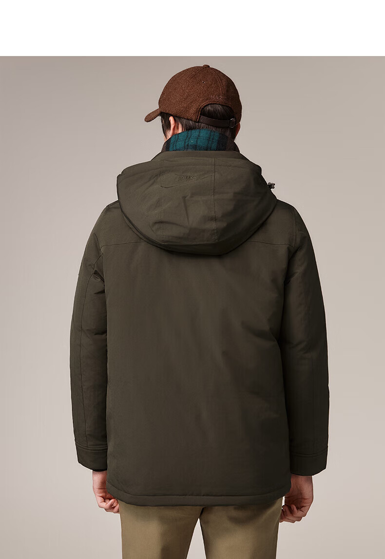 HAZZYS Men's Winter PHIZ Series Multi-Pocket [Three-Proof] Loose Down Jacket ASFZU0CDI02 17
